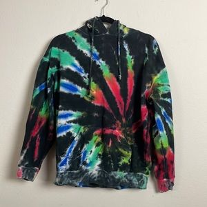 Exist multi colored “tie dyed” hoodie